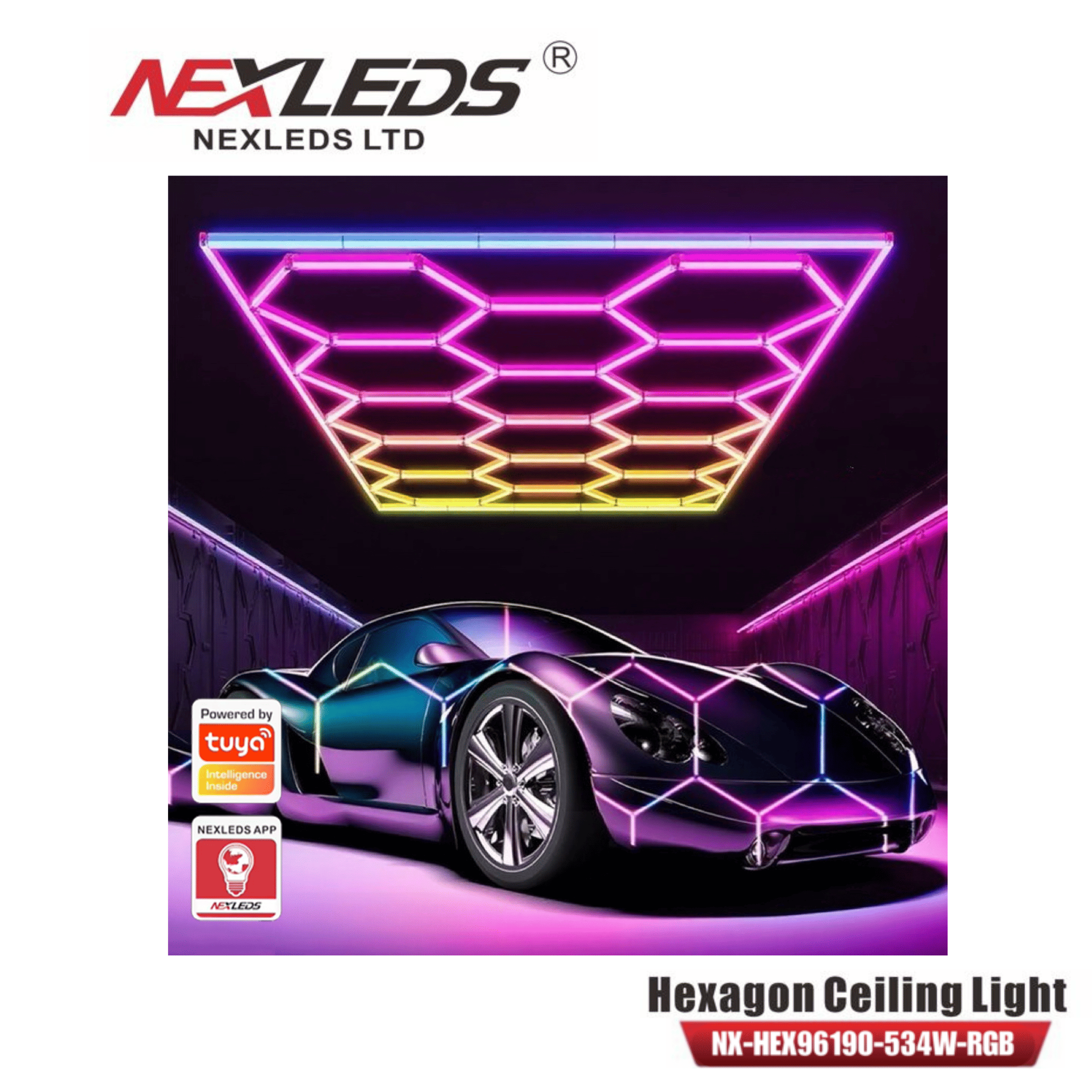 Nexleds Hexagon LED Ceiling Light Kit | Can Lighting Inc.