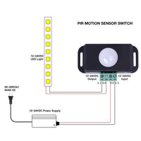 12V 24V PIR Motion Sensor Switch