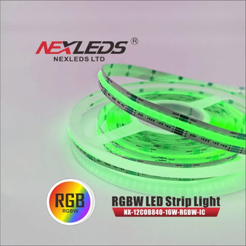 Nexleds 12mm Digital RGBCW Chase Series COB Strip 24V IP20 5m 16/m