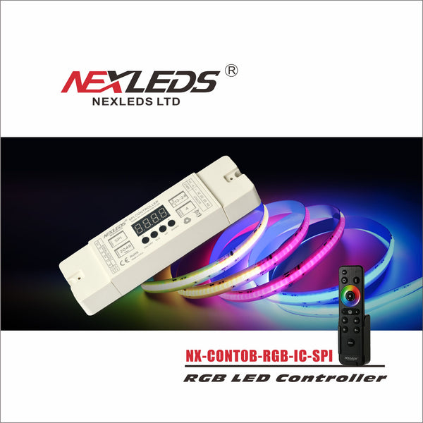 Nexleds 12mm Digital RGBCW Chase Series COB Strip 24V IP20 5m 16/m