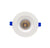 4 Inch White Baffle Gimbal Pot Light  - 5CCT - 12W