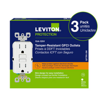 Leviton 15A GFCI Receptacle - Pack of 3