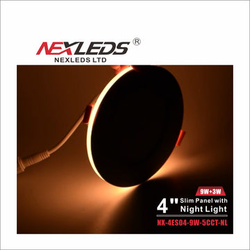 Nexleds 4″ Slim Pot Light with Night Light Option