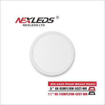 Nexleds 9″ / 11'' Die-Cast Flushmount Light