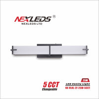 Nexleds Rectangular Black Trim Vanity Light