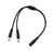 DC Power Adapter Cable: Female to Male Split Cord