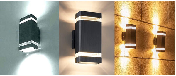 Outdoor Wall Light Up Down - 3CCT - 12W